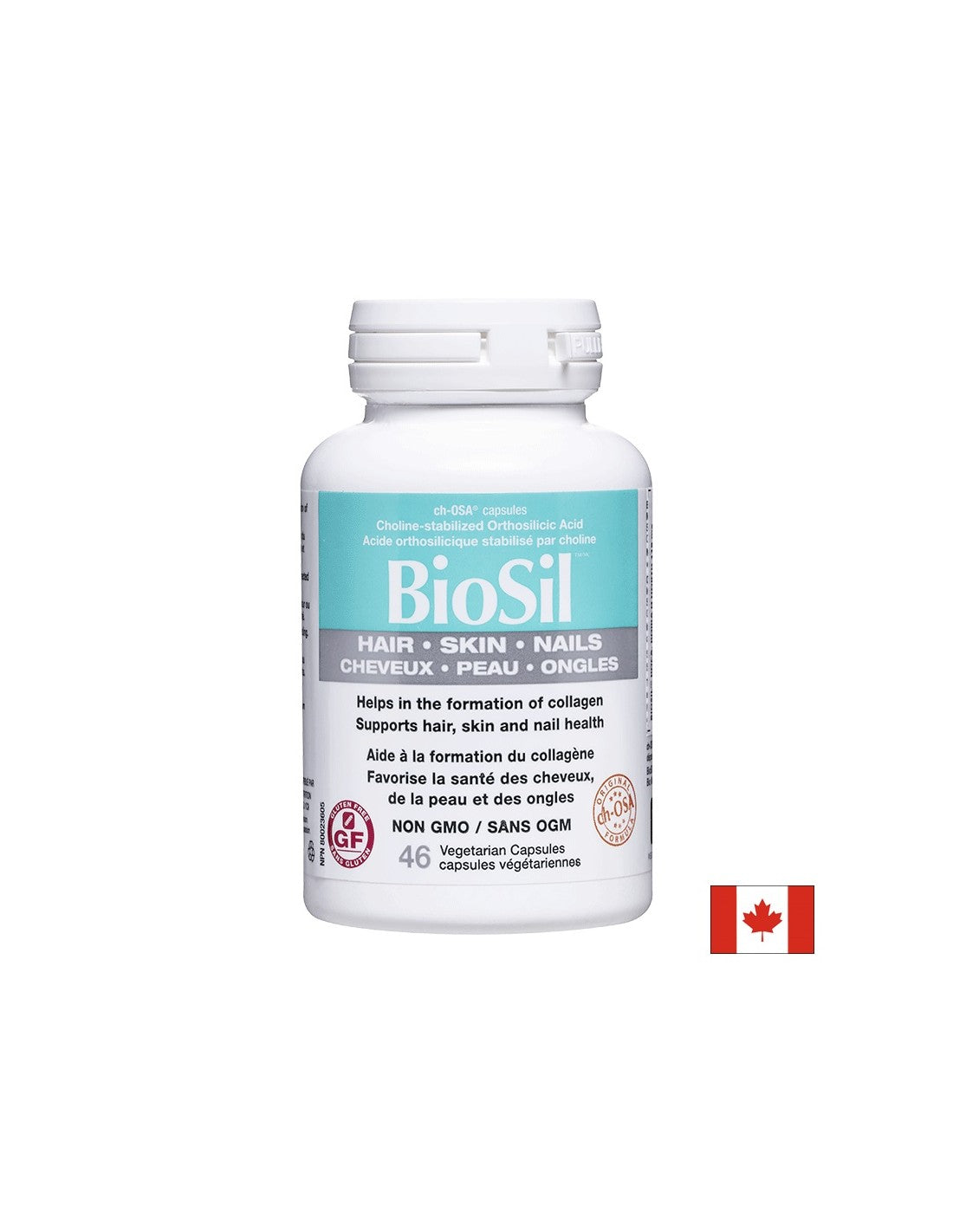 BioSil™ Haj, Bőr & Körmök/ Haj, bőr és körmök x 46 kapszula <tc>Natural Factors</tc>