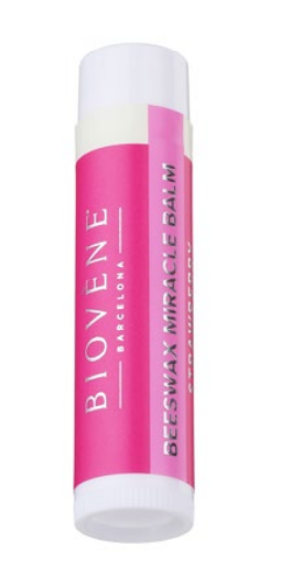 Lip balm with beeswax and strawberry - irresistible taste and care - 4 pieces - Nutra Best Europe