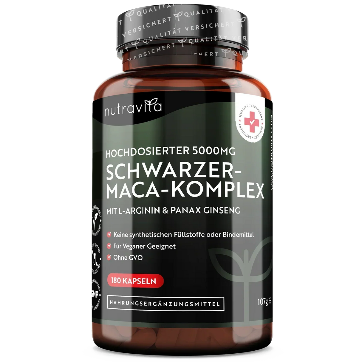 Fekete Maca Gyökér Komplex 5000mg /180 kapszula, 180 nap/ <tc>Nutravita</tc>