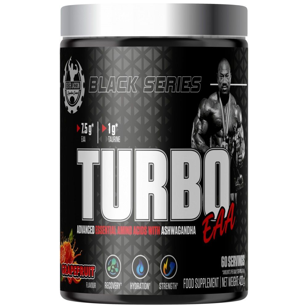 Fekete sorozat | Turbo EAA por ~ Esszenciális aminosavak taurinnal - 420 gramm