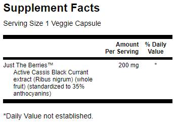 Black Currant Extract (Cassis) 30 capsules - Nutra Best Europe