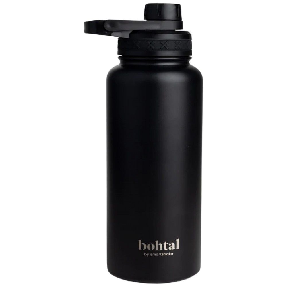Bohtal szigetelt sportpalack | Fekete - 960 ml