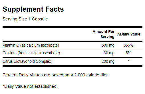 Pufferolt C-vitamin bioflavonoidokkal 500 mg - 100 kapszula