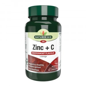 Cink + C-vitamin (Cink + C-vitamin) 30 pasztilla NaturesAid