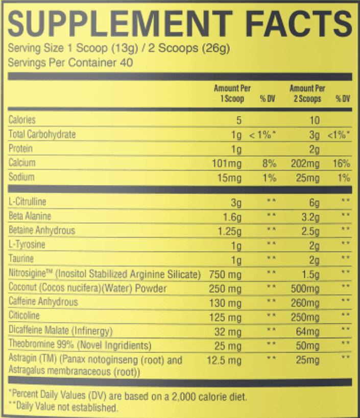 CBUM Thavage Pre-Workout | nitroziginnel - 520 gramm