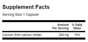 Kalcium-citrát 200 mg - 60 kapszula