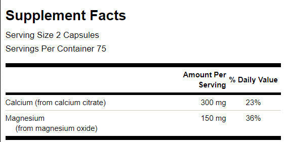 Calcium Citrate Plus Magnesium - 150 kapszula