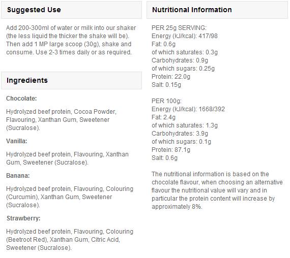 CarniPro hidrolizált marhahúsprotein - 2500 gramm