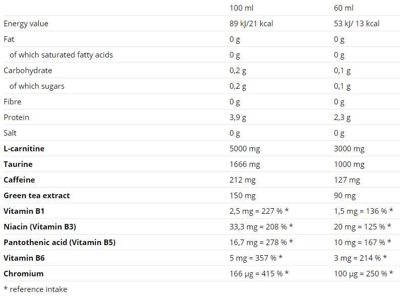 Karnitin 3000 Shot - 60 ml