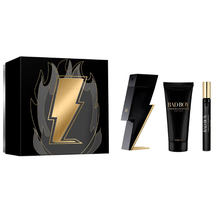 <tc>CAROLINA HERRERA</tc> Bad Boy Eau de Toilette Spray 100ml Szett 3 Darab
