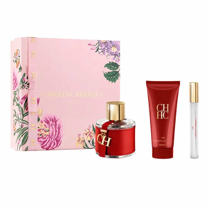 <tc>CAROLINA HERRERA</tc> Ch Eau De Toilette Spray 100ml szett 3 darabos