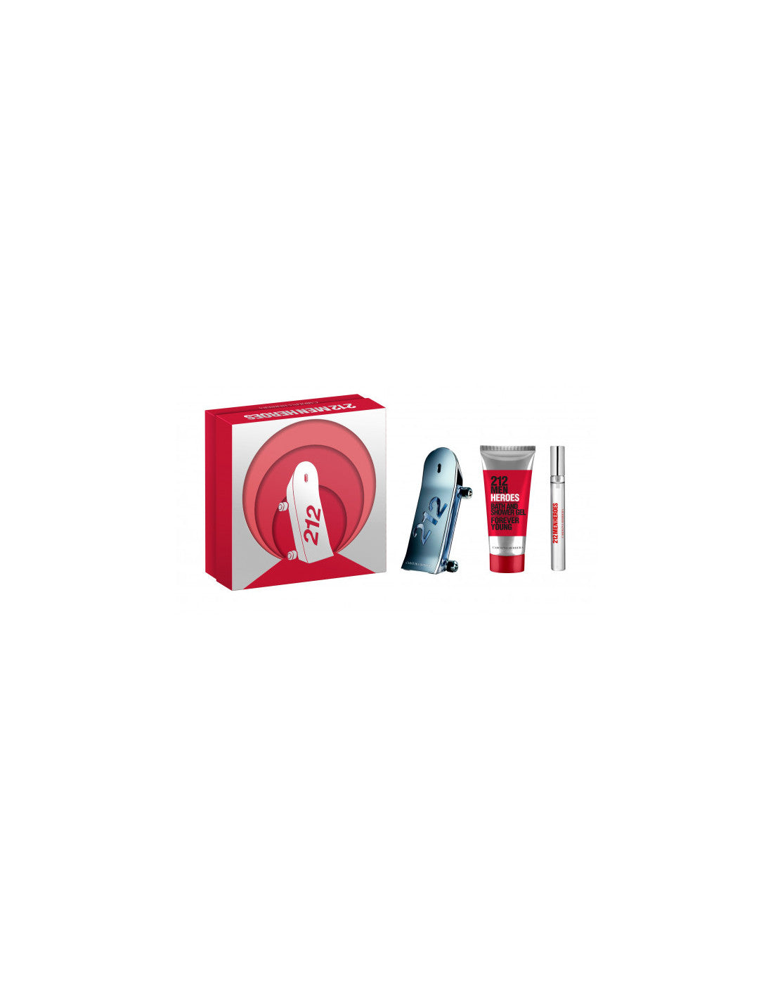 <tc>CAROLINA HERRERA</tc> 212 Heroes Men EDT 90ml EDT 10ml @ szett