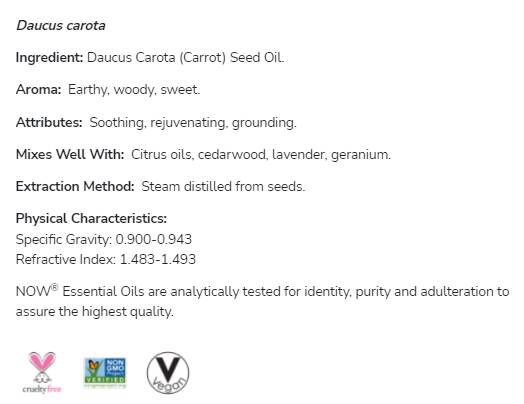 Sárgarépamag olaj | 100% Pure Daucus Carota - 30 ml