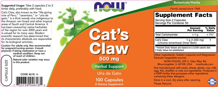 Cat's Claw 500 mg - 100 kapszula