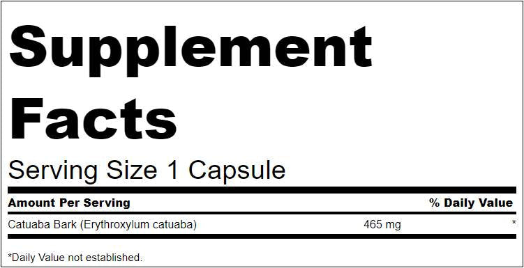 Catuaba Bark 465 mg 120 kapszula
