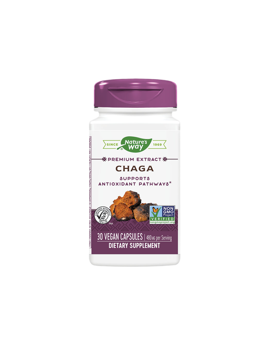 Chaga/Chaga 480 mg x 30 kapszula Nature's Way