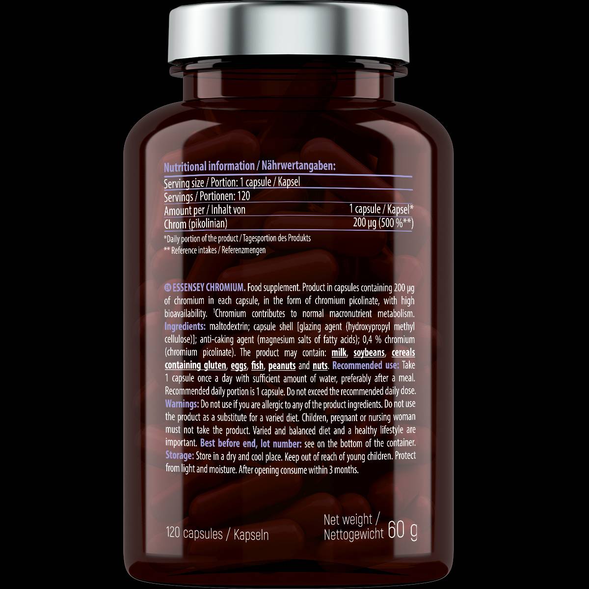 Króm 200 mcg - 120 kapszula