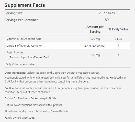 Citrus bioflavonoidok 700 mg - 100 kapszula