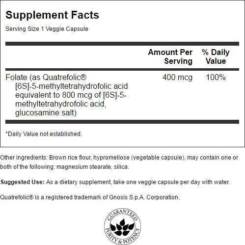 Ultra Folate 400 mcg 30 capsules - Nutra Best Europe