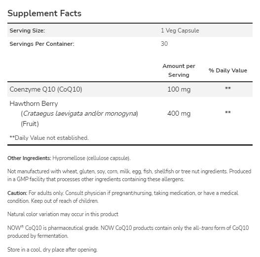 CoQ10 100 mg | galagonya bogyóval - 180 kapszula