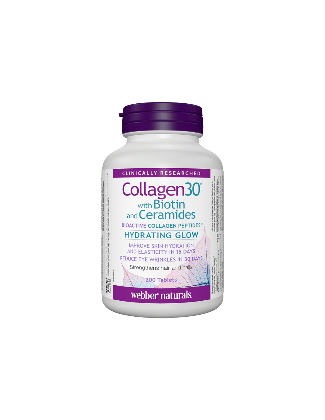 Collagen30® biotinnal és ceramidokkal/Kollagén (bioaktív kollagén peptidek) biotinnal és ceramidokkal, 200 tabletta