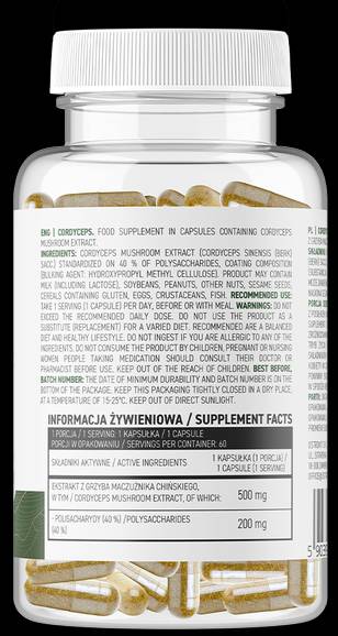 Cordyceps 500 mg | Vege 60 kapszula