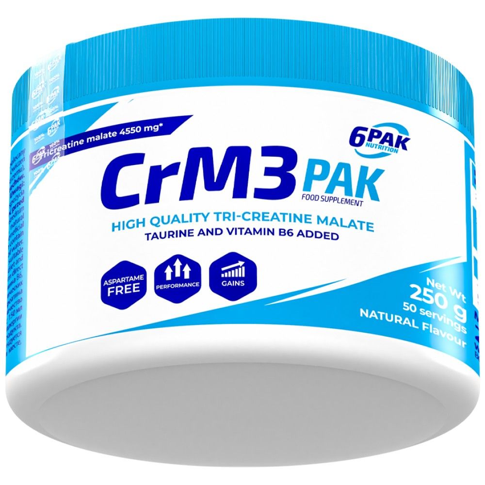 CrM3 PAK (tri-kreatin-malát + taurin) - 250 gramm