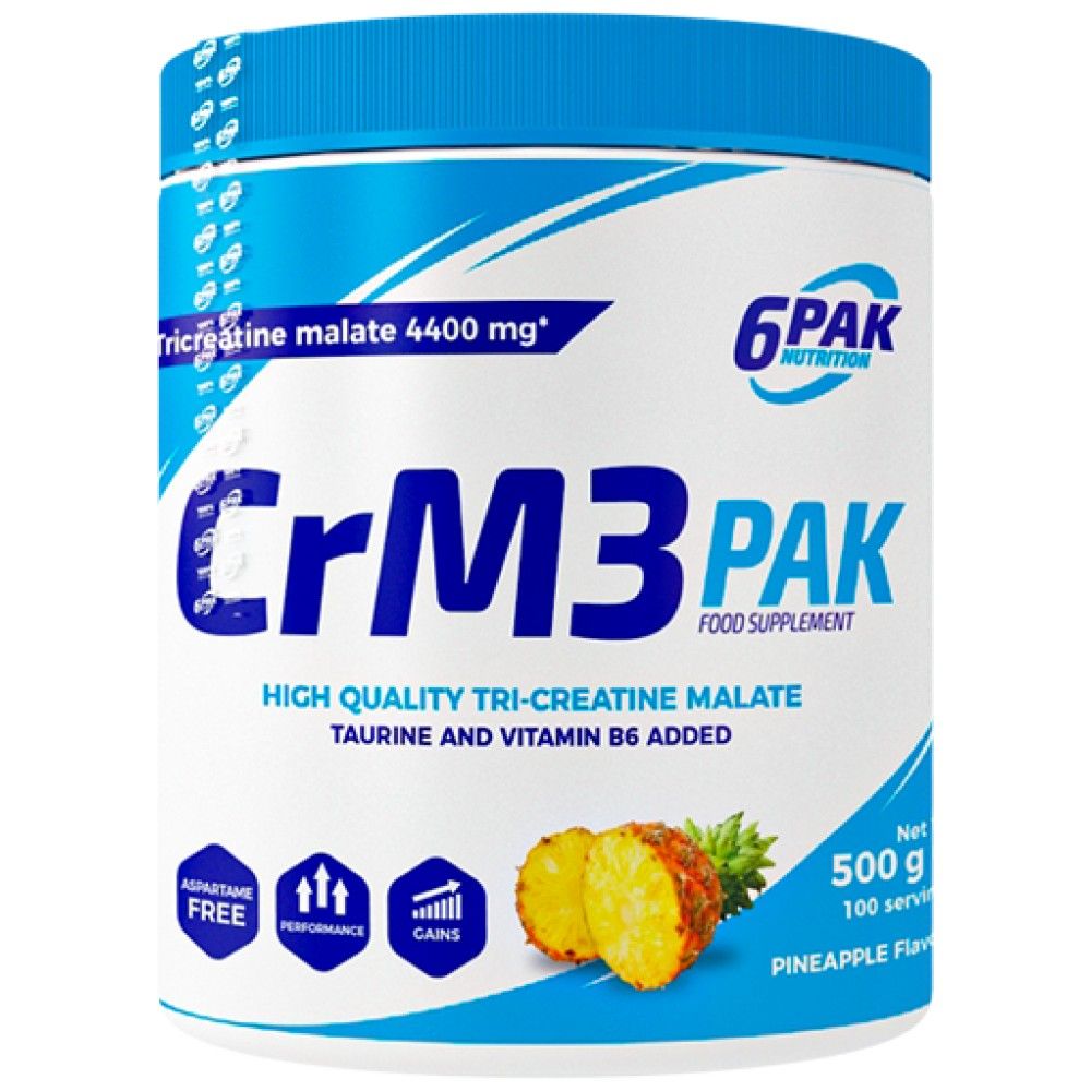 CrM3 PAK (tri-kreatin-malát + taurin) - 500 gramm