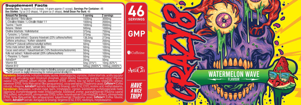 Őrült 8 | Extreme 8 Stimulant Source Pre-Workout - 325 gramm