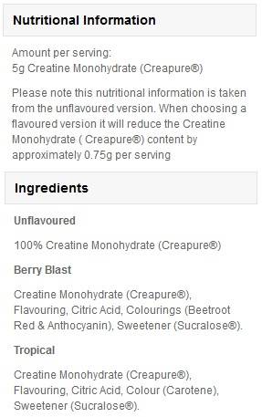 Creapure kreatin-monohidrát - 500 gramm