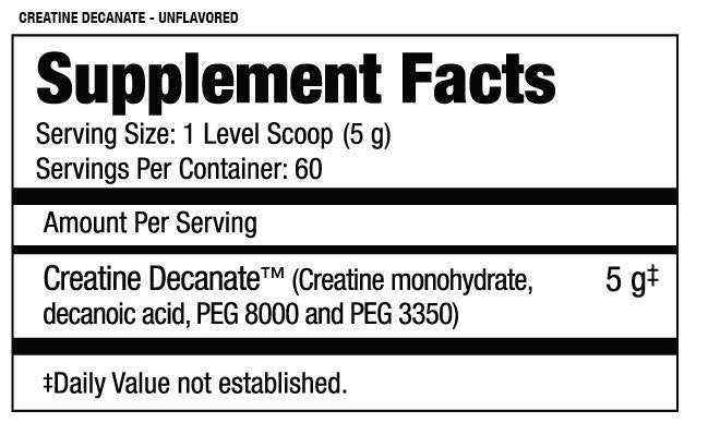 Creatine Decanate - 300 grams - Nutra Best Europe