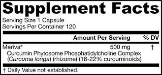Curcumin Phytosome 500 mg | Meriva® - 120 capsules - Nutra Best Europe
