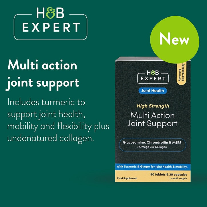 Szakértői formula az egészséges ízületekért (Multi Action Joint Support) 90 tabletta és 30 kapszula HOLLAND & BARRETT