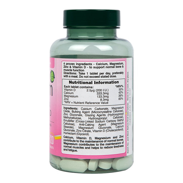 Kalcium, magnézium, cink & D-vitamin (kalcium, magnézium, cink) & D-vitamin) 120 tabletta HOLLAND & BARRETT