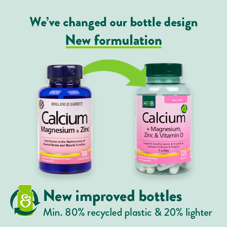 Kalcium, magnézium, cink & D-vitamin (kalcium, magnézium, cink) & D-vitamin) 120 tabletta HOLLAND & BARRETT