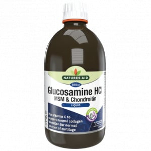 Koncentrált folyékony formula az egészséges ízületekért glükózaminnal, MSM-mel és kondroitinnal (glükózamin, MSM & Kondroitin folyadék) 500ml NaturesAid