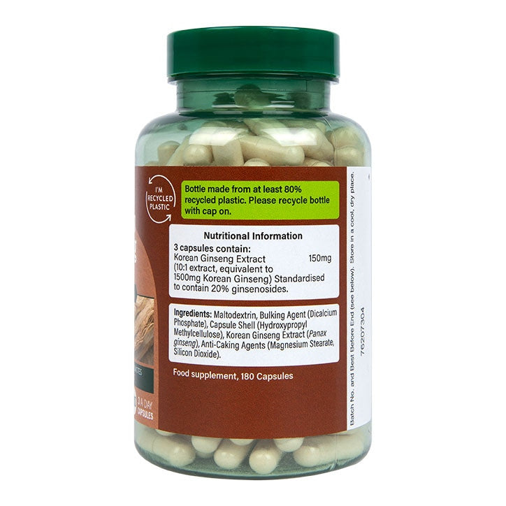 Koreai ginzeng 500 mg 180 kapszula HOLLAND & BARRETT