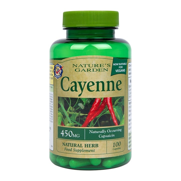 Csípős cayenne bors (Cayenne) 450 mg 100 kapszula HOLLAND & BARRETT