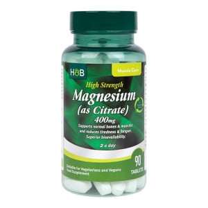 Nagy szilárdságú magnézium-citrát 400 mg - 90 tabletta
