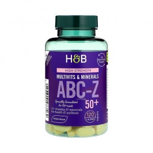 Multivitaminok és ásványi anyagok felnőtteknek ABC-Z 50+ 120 tabletta HOLLAND & BARRETT