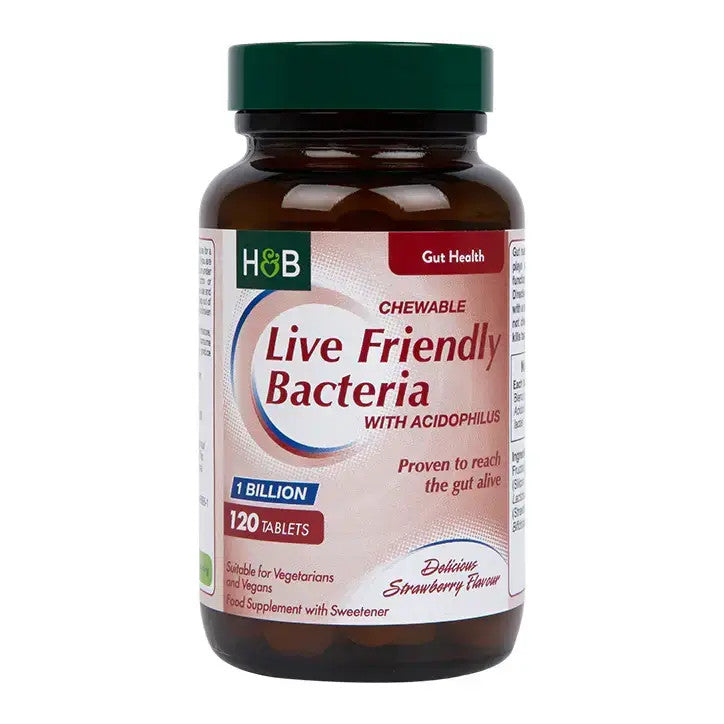 Probiotikum Acidophilusszal (rágható Acidophilus Eper 1 milliárd) 1 milliárd. 120 rágótabletta HOLLAND & BARRETT
