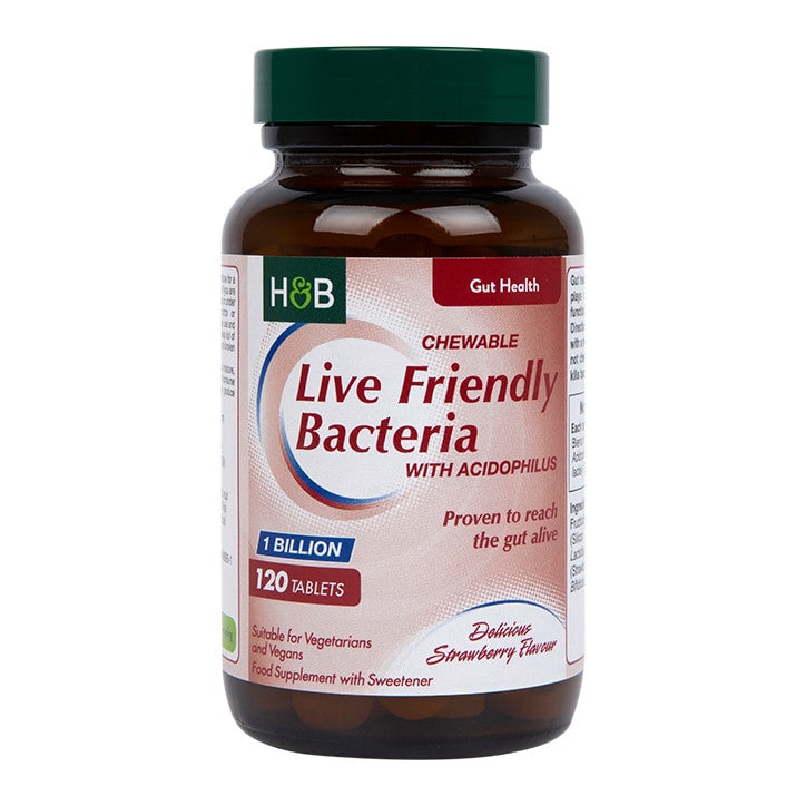 Probiotikum Acidophilusszal (rágható Acidophilus Eper 1 milliárd) 1 milliárd. 120 rágótabletta HOLLAND & BARRETT