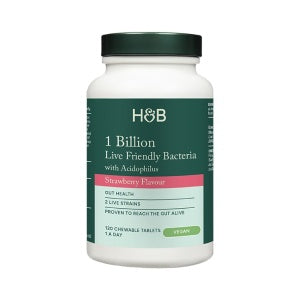 Probiotikum Acidophilusszal (rágható Acidophilus Eper 1 milliárd) 1 milliárd. 120 rágótabletta HOLLAND & BARRETT