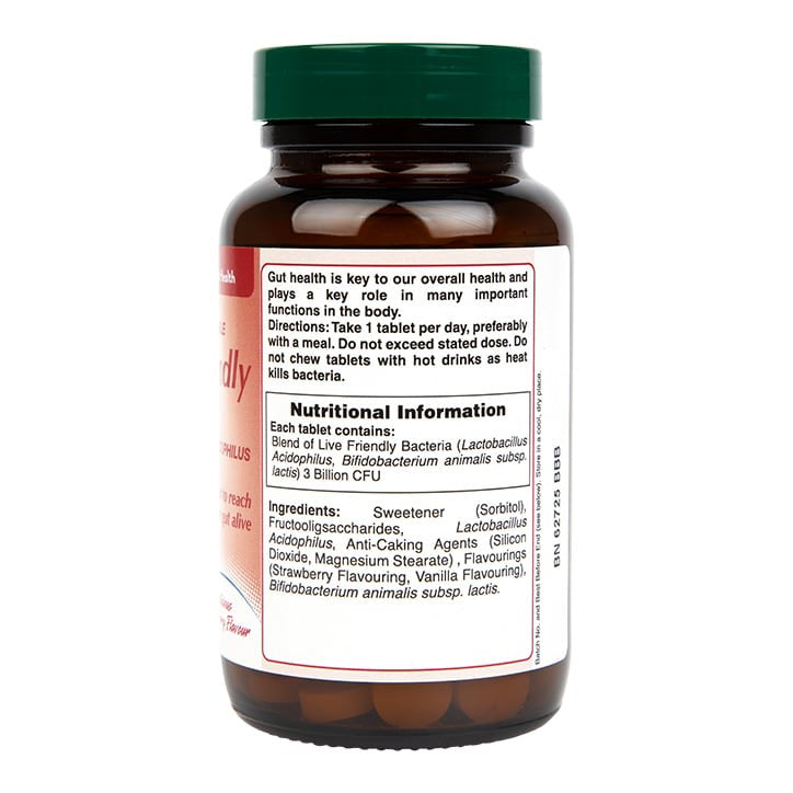 Probiotikum Acidophilusszal (rágható Acidophilus Eper 3 milliárd) 3 milliárd. 120 rágótabletta HOLLAND & BARRETT