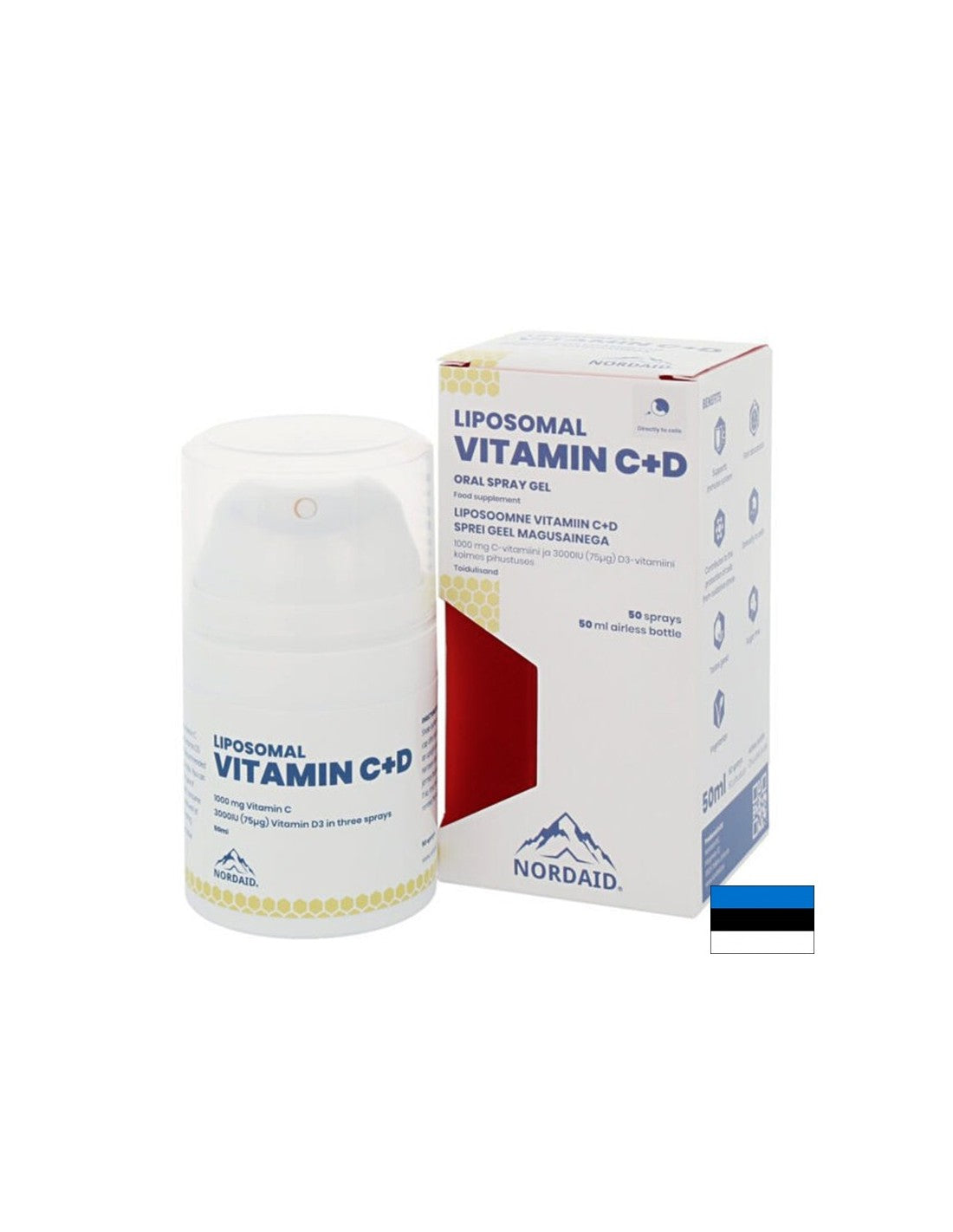 Immunitás - Liposzomális C + D3 vitamin, szájpermetező gél, 50 ml