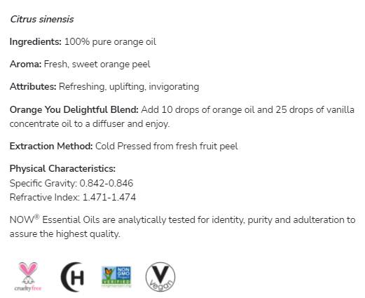 Orange Oil | 100% Pure Citrus Sinensis - 118 ml - Nutra Best Europe