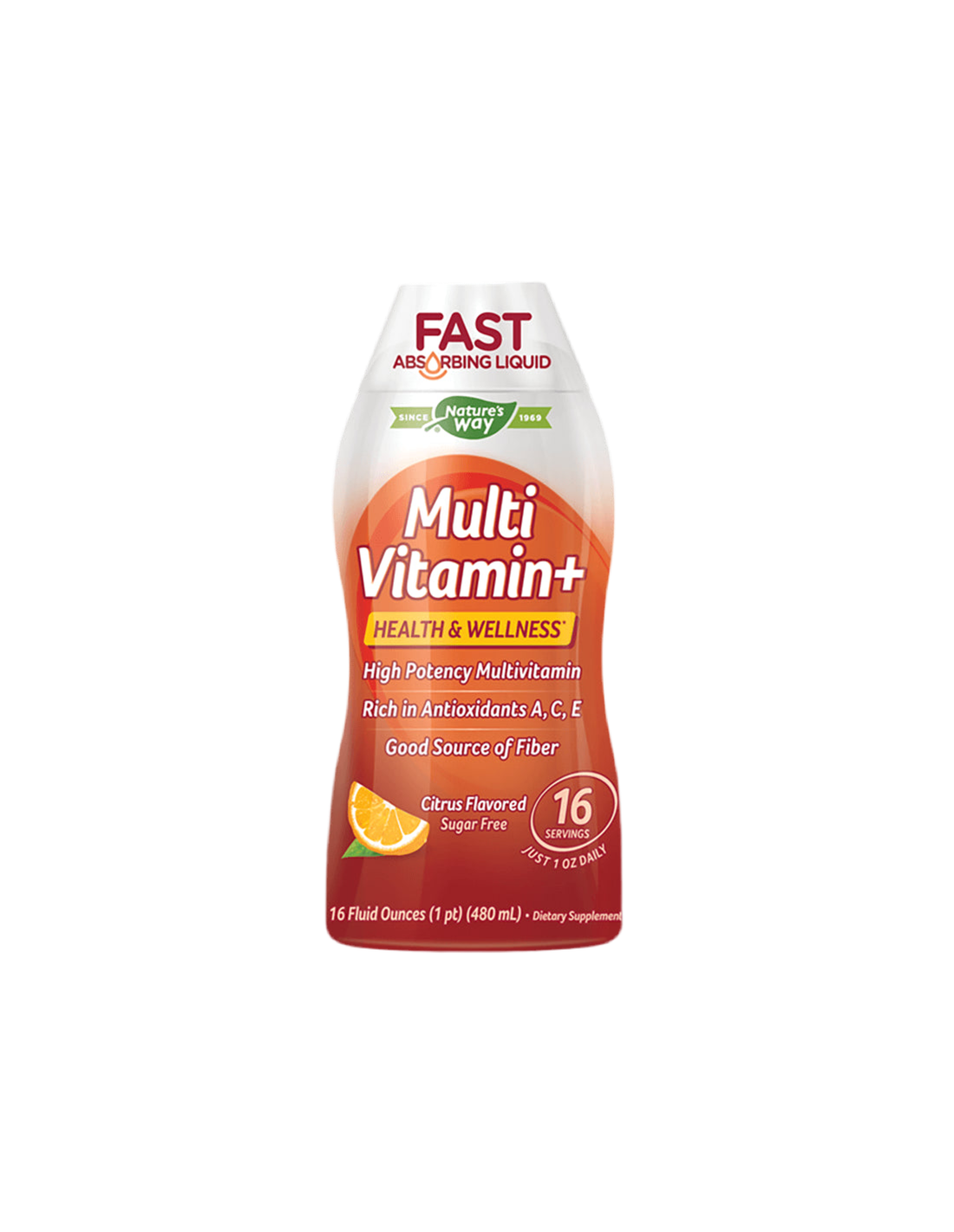 Liquid multivitamin - Energy and strong immunity, 480 ml - Nutra Best Europe