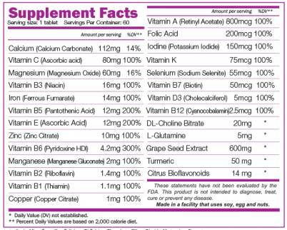 Napi Vita Tabs - 60 tabletta