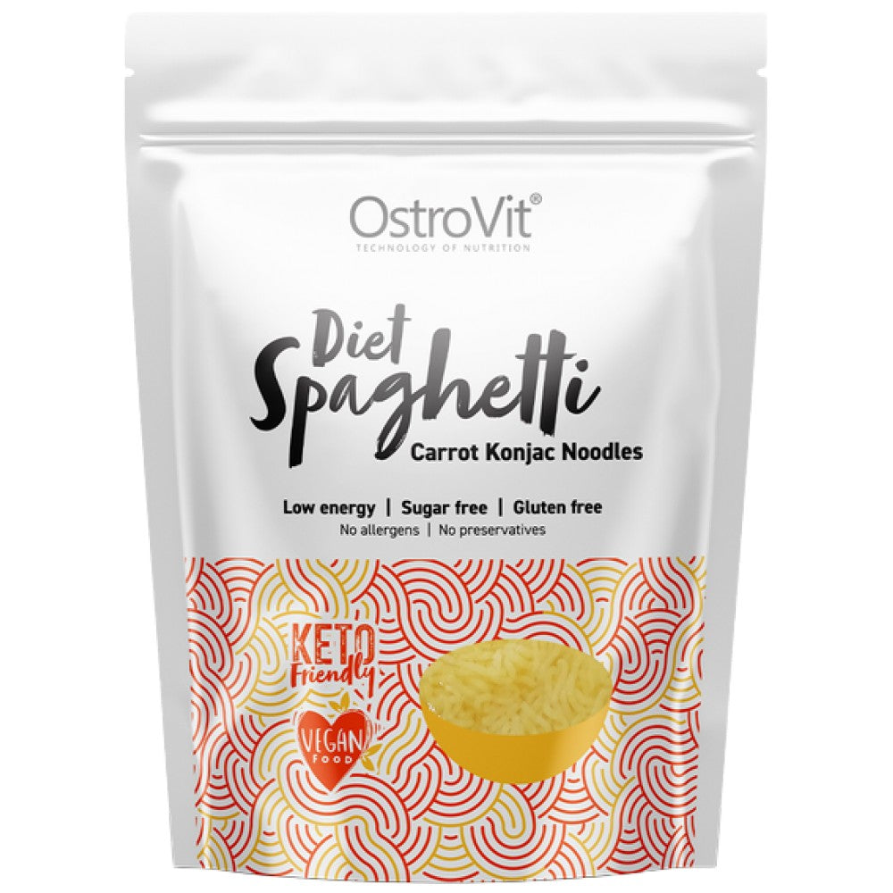 Diétás spagetti + sárgarépa/ketobarát alacsony kalóriatartalmú konjac tészta 400 gramm