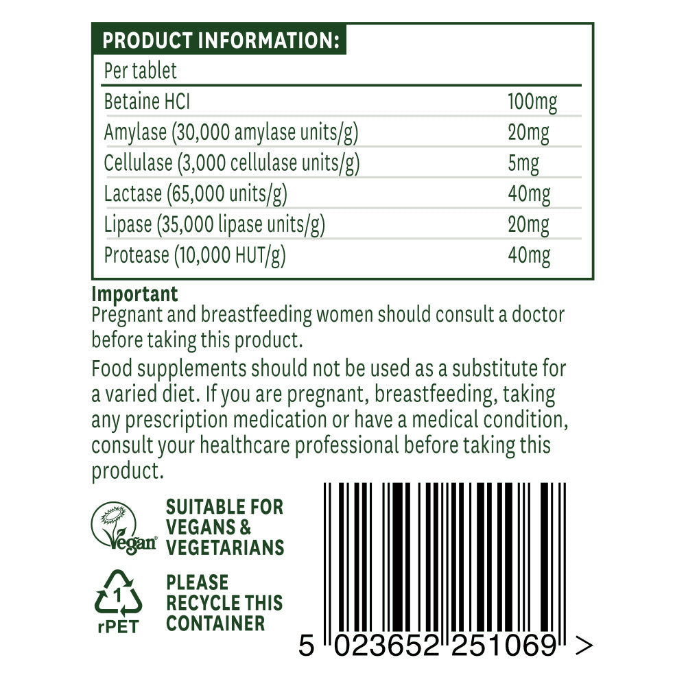 Emésztőenzimek (Digestive Enzyme Complex) 60 tabletta NaturesAid